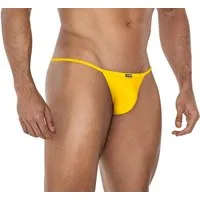 CUT4MEN Slip Gelber Männer Tanga blickdicht Herren Slip knapp elastisch