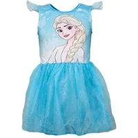 Disney Tüllkleid Disney Die Eiskönigin Elsa Kinder Sommerkleid Kleid Gr. 104 bis 134