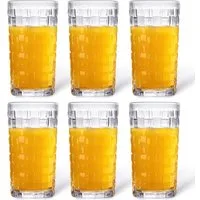 Brahmstein Gläser-Set Trinkgläser Set Wassergläser 6er Set für Cocktails Wasser, Softdrinks, 6-tlg., 6-teilig, Wassergläser-Set, 330ml