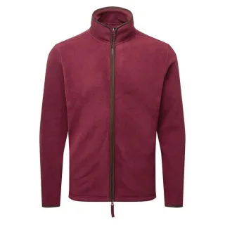Premier Herren Artisan Fleece-Jacke (Burgund/Braun)
