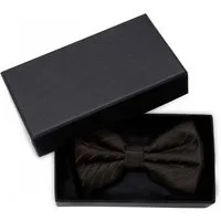 Fabio Farini Fliege Schwarze Herren Fliegen - Männer Querbinder Vorgebunden Bowtie (1-St., Gestreift) Streifen - Schwarz - Blackguard