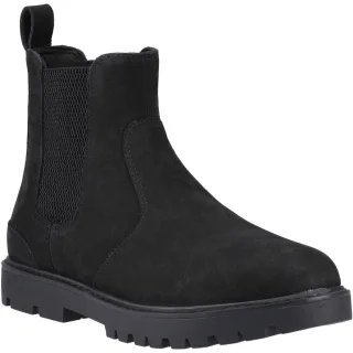 TOMS Griffin Leder Herren Stiefel Schwarz