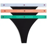 Tommy Hilfiger Underwear Tanga (3-St) Körpernahe Passform mit elastischem Bund