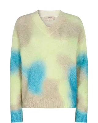 MOS MOSH - Lara Print Knit arcadian green - Gr. - XL