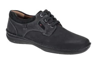 Josef Seibel Herrenschuhe 43703 Schwarz Bequeme Schn?r Halbschuhe