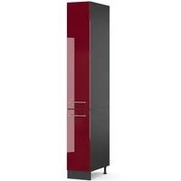 Vicco Hochschrank Fame-Line, Bordeaux Hochglanz/Anthrazit, 30 cm (1-St)