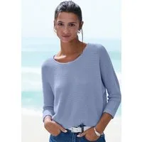 Vivance by Lascana 3/4-Arm-Shirt mit sommerlicher Waffelstruktur aus bügelfreier Strickqualität