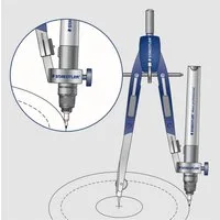 STAEDTLER Zirkel Schnellverstellzirkel Metall 146mm silber/blau