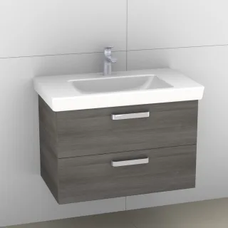 Artiqua 414 Waschtischunterschrank für Subway 2.0 717581 Graphit Struktur quer, 414-WU2L-V68-7098-40 414-WU2L-V68-7098-401