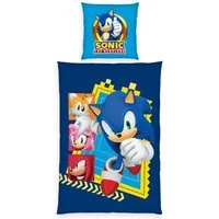 Sonic SEGA Bettwäsche Sonic, Renforcé, 2 teilig, Wendebettwäsche