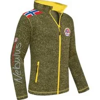 Nebulus Fleecejacke NORKY, P4941 - Herren, grün meliert, XL
