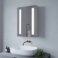 AQUABATOS Spiegelschrank Bad Spiegelschrank mit Led Beleuchtung Bad Spiegel Schrank (mit Ablage,mit Steckdose, dimmbar,IR-Sensor, Memory-Funktion) Anti-Beschlag