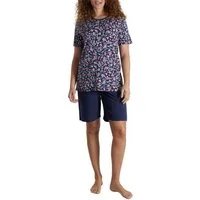 GÖTZBURG Shorty GÖTZBURG Damen Shorty blau bedruckt (1 tlg)