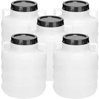 Garronda Regentonne Set 5 Liter Futtertonne BPA-frei Universalfass Fass GD-0125, 5 l, (5-tlg), BPA-Frei