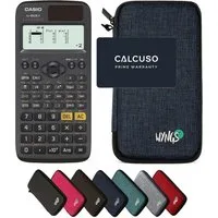 CASIO Taschenrechner fx-85DE X ClassWiz inkl. WYNGS Schutztasche Blau