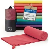 Blumtal Sporthandtuch Mikrofaser Handtuch - kompakte Mikrofaser Handtücher, Mikrofaser (inkl. Transporttasche, einzeln oder als Set verfügbar, 1-St), ultra leicht & schnelltrocknend, Reisehandtuch, Strandhandtuch