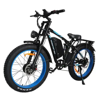 [EU Direct] GERPSI DP2603 Electric Bike w/ Taillight Double-shoulder Shock Absorber 52V 32AH Battery 1500W*2 Dual Motors