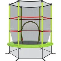 COSTWAY Gartentrampolin, Ø 165 cm, mit Sicherheitsnetz, bis 45KG