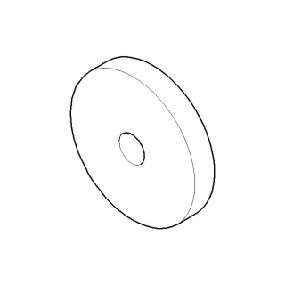 Dornbracht Rosette 092774002-28 092774002 D. 55 x 9,5 mm messing gebürst