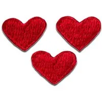 Mono-Quick Aufnäher Bügelbild, Aufbügler, Applikationen, Patches, Flicken, zum aufbügeln, Polyester, Set Herz Liebe - Größe: verschiedene Größen