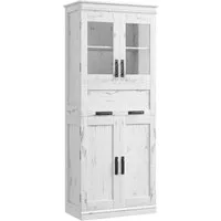 GarveeMore Hochschrank Badezimmerschrank Badschrank Badezimmermöbel 30x60x170cm