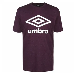 Umbro großes Logo-Männer dunkelviolettes T-Shirt