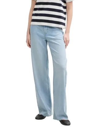 Denim Tom Tailor - TTLINOU WIDE Jeans Clean Light Stone Blue Denim - Gr. - XXL