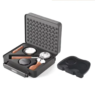 HiBREW 58mm Espresso Accessories Set With Bottomless Portafilter Tamper Distributor Dosing Funnel Filter Papers Stirrer
