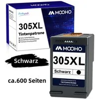MOOHO für HP 305 XL 305XL Schwarz Envy 6000 6030 DeskJet 2720 2710 Tintenpatrone (1-tlg)