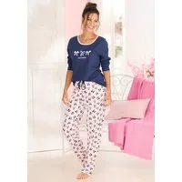 Vivance Dreams by Lascana Pyjama (Set, 2 tlg) mit süßem Schleifenmuster