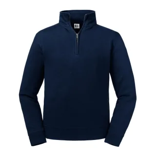 Russell Herren Authentic Zip Neck Sweatshirt (French Navy)