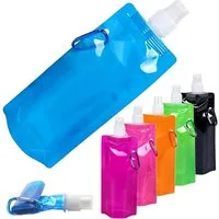 FELIXLEO Trinkflasche 6er Set 500ML Faltbare Trinkflaschen, Wiederverwendbar.