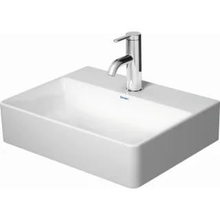 Duravit DuraSquare Handwaschbecken 0732450079 weiß, 45x35cm, ohne Hahnloch, geschliffen