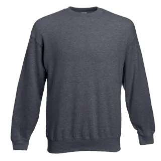 Fruit Of The Loom Herren Classic 80/20 Heather Set-in Sweatshirt (dunkle Heather Grey)
