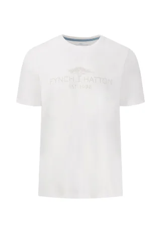 FYNCH-HATTON - T-Shirt, logo new offwhite - Gr. - XXL