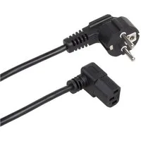 Maclean Kaltgerätekabel für PC, Monitor, Drucker & TV Netzkabel, (150 cm), Kaltgerätekabel Netzkabel 3-Pin Schutzkontakt
