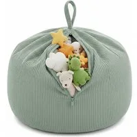 FAVRE Sitzsack Kinder Aufbewahrungshülle für Spielzeug und Kuscheltiere 85x85x50 cm
