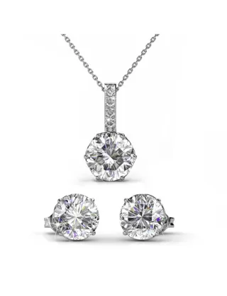 Kristine Set - Silber und Kristall