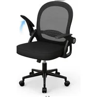 ZAISZE Bürostuhl Ergonomisch, Schreibtischstuhl mit Atmungsaktiver Rückenlehne (Chefsessel aus Mesh, Drehstuhl 360°, Verstellbarer Armlehnen, Höhenverstellbar), Einstellbarer für maximale Bewegungsfreiheit