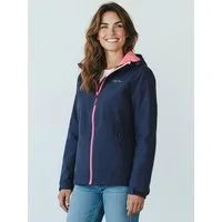Dry Fashion Fahrradjacke Spiekeroog Damen Funktionsjacke - Regenjacke leicht & verstaubar Jacke Wasserdicht, Windicht, Atmungsaktiv, Kapuze mit Vorderschirm