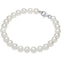 Valero Pearls Perlenarmband silber, mit Süßwasser-Zuchtperle