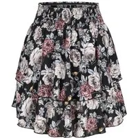CLOUD 5IVE Sommerrock CLOUD 5IVE Tiered Mini Skirt wit flower aop (1-tlg)