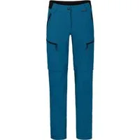 Bergson Outdoorhose PORI Zipp-Off Damen Wanderhose, robust, elastisch, Langgrößen, Saphir blau