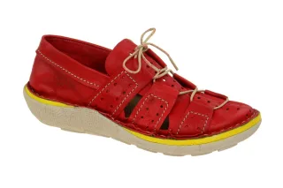 Eject 18293.002 FIXE Rot Echtleder Halbschuhe Gummisohle Herrenschuhe
