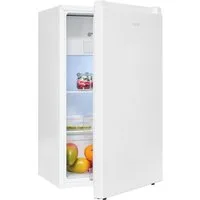exquisit Kühlschrank KS117-3-011E weiss, 84 cm hoch, 48 cm breit, Perfekte Kühlung & Gefrierfach: 82 L Mini-Kombi für jede Küche