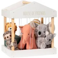 MUSTERKIND® Aufbewahrungsbox Plüschtier-BoxHouse of Friends, weiß/natur