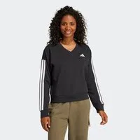 adidas Sportswear Sweatshirt ESSENTIALS 3-STREIFEN FRENCH TERRY V-AUSSCHNITT