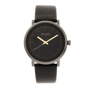 Vereinfachen Sie die 6200 Lederarmbanduhr