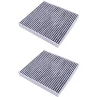 Trade-Shop Aktivkohlefilter 2x passend für Skoda Karoq, Kodiaq, Octavia III, Octavia IV, Zubehör für VW E-Golf electric, Tiguan, Passat B8 imd viele weitere, 25,5 x 23,3 x 3cm / Innenraumfilter, Pollenfilter für Fahrzeuge