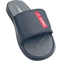 Siebi`s Siebi's SPA-Men Slides Pantoletten Badeschlappen mit Klettverschluss D Schlappen